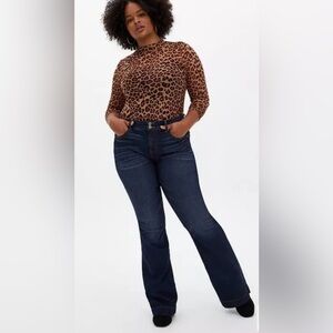 TORRID Timeless Chic Stretch High Rise Dark Indigo Luxe Slim Boot Bootcut Jeans